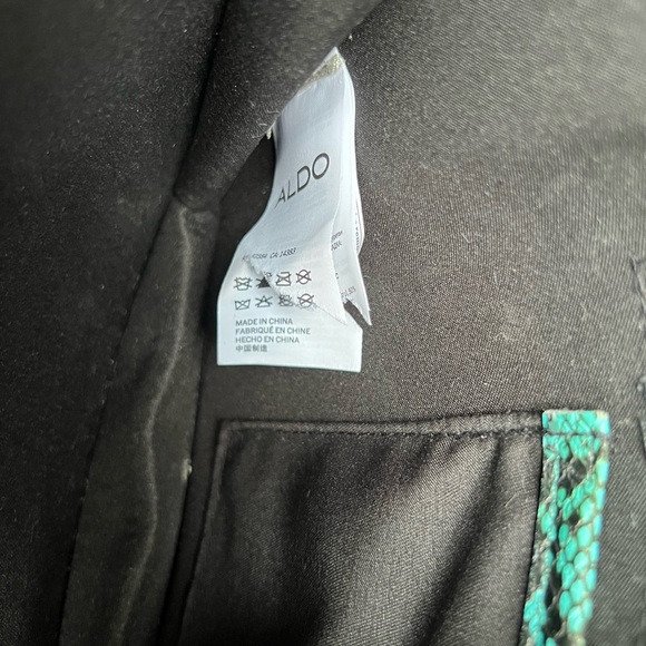 Aldo Hand Bag Purse Embroidery Snakeskin Chain Colourful *READ* - Picture 8 of 10